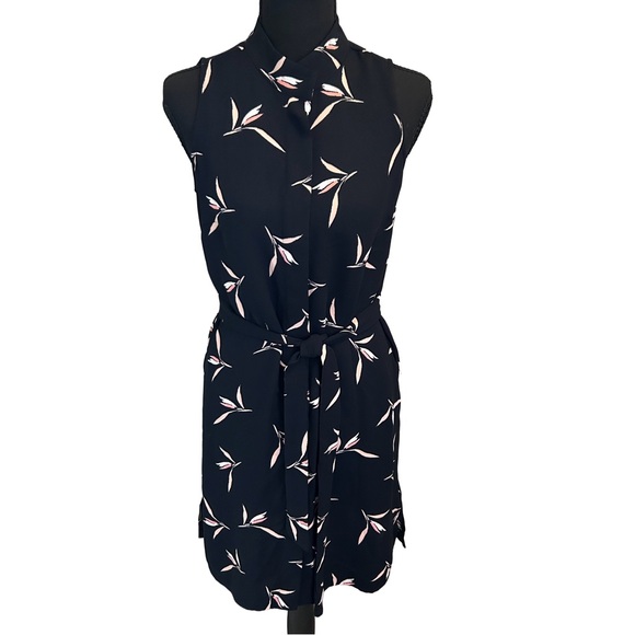 Ann Taylor Dresses & Skirts - NWT Ann Taylor Black and Pink Floral Sleeveless Dress